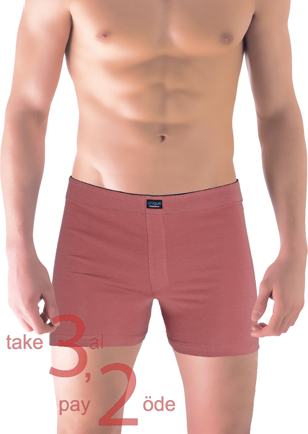 Unique Bosphorus Classic Erkek Boxer Kızıl Kahve