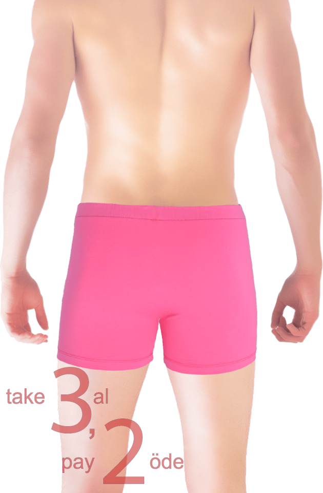 Unique Bosphorus Classic Erkek Boxer Koyu Pembe
