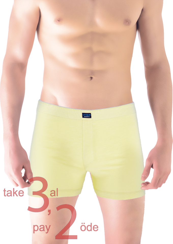 Unique Bosphorus Classic Erkek Boxer Sarı
