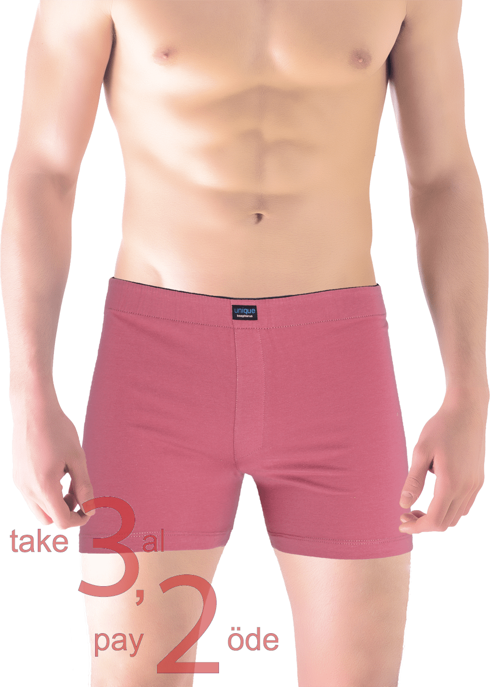 Unique Bosphorus Classic Erkek Boxer Gül Kurusu