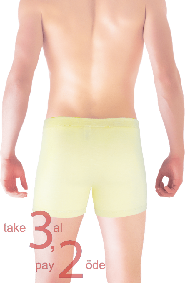 Unique Bosphorus Classic Erkek Boxer Açık Sarı