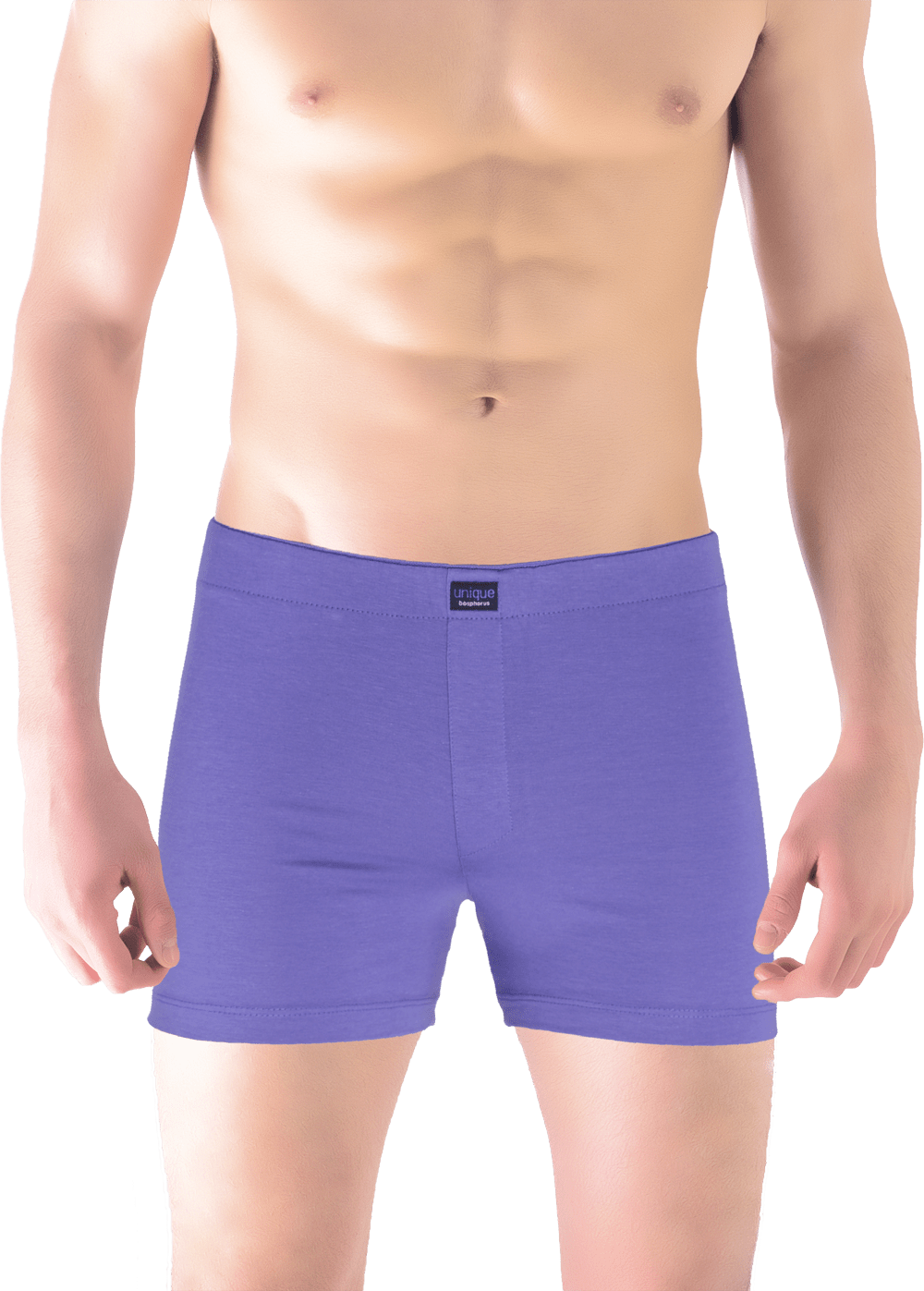 Classic Lila Renk Erkek Boxer