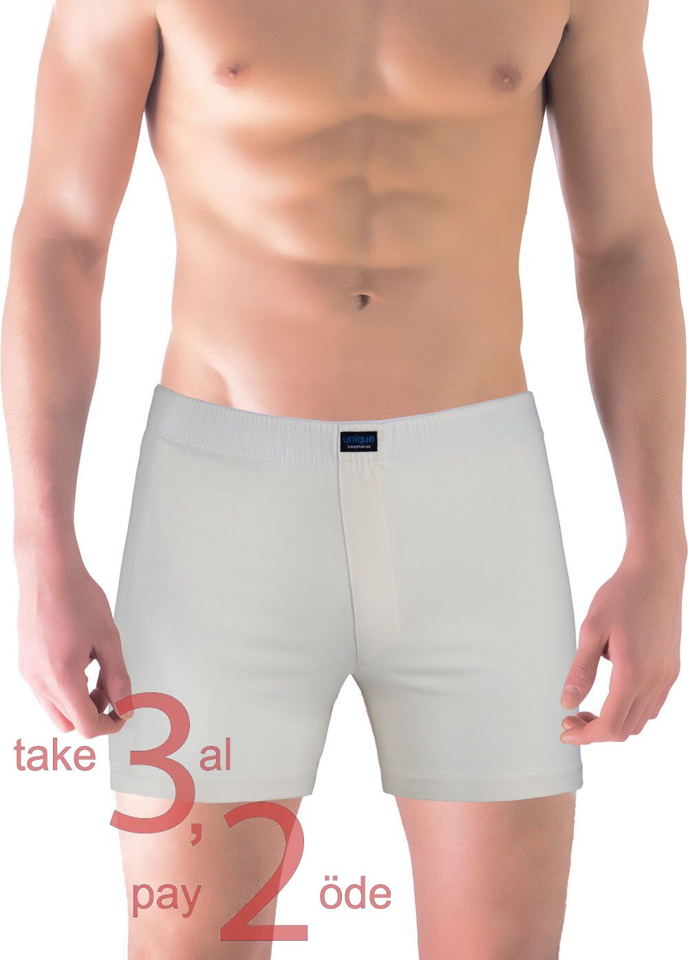 Unique Bosphorus Classic Erkek Boxer Krem