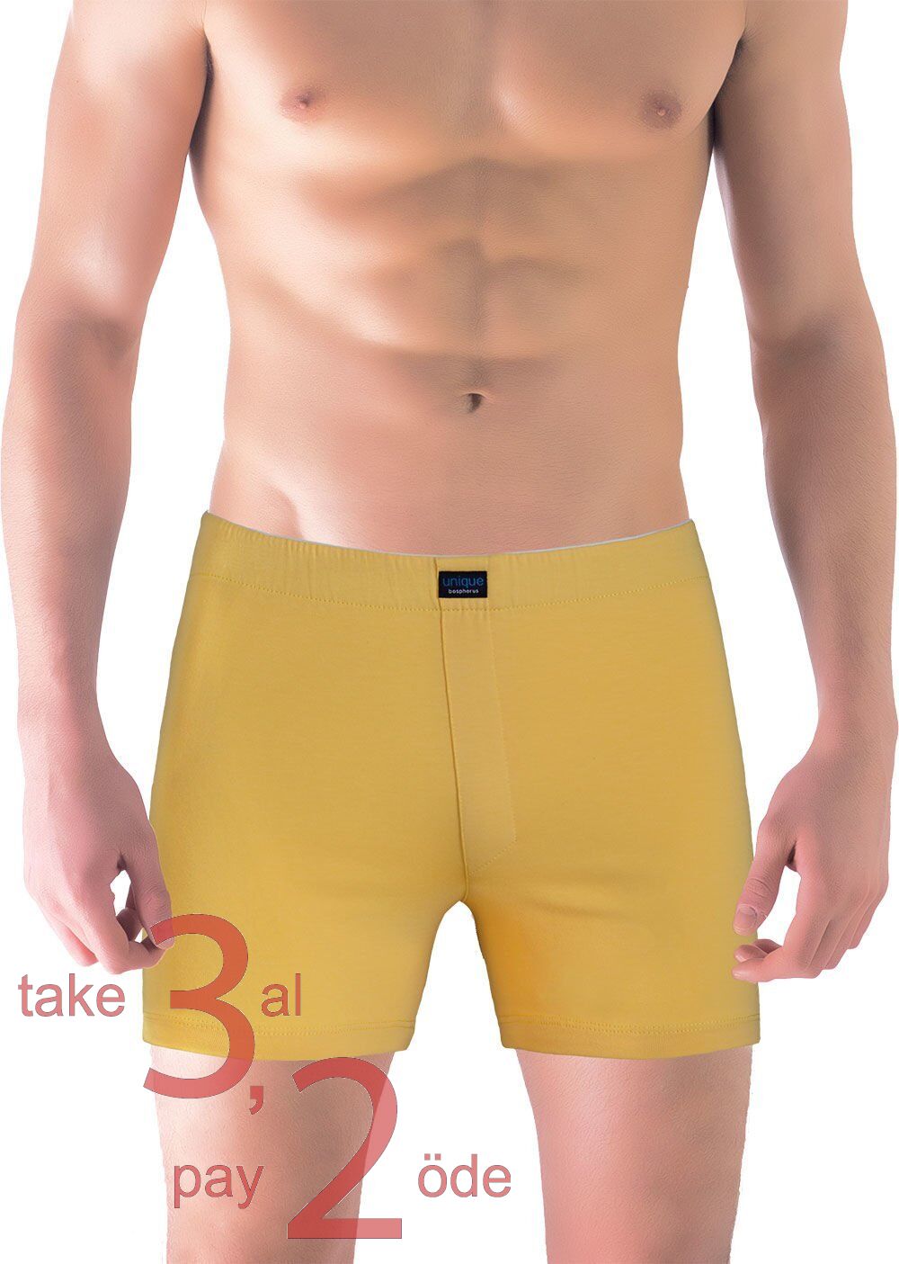 Unique Bosphorus Classic Erkek Boxer Çinko Sarısı