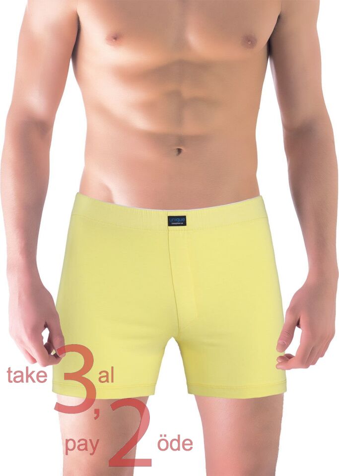 Unique Bosphorus Classic Erkek Boxer Kükürt Sarısı