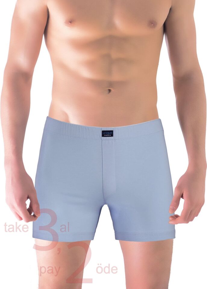 Classic Buz Mavisi Renk Erkek Boxer