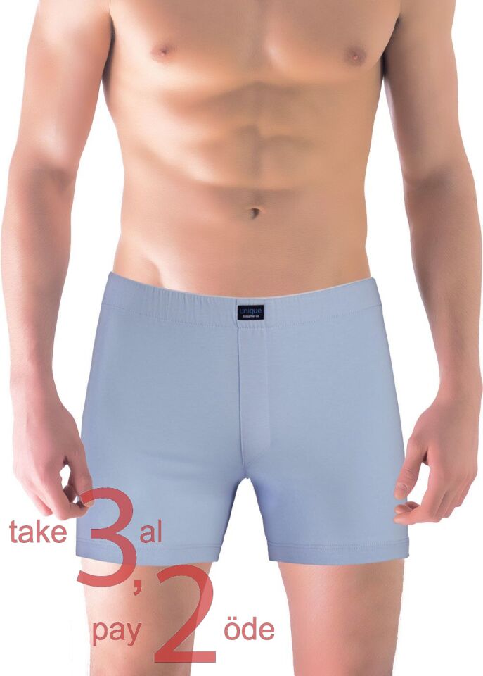 Unique Bosphorus Classic Erkek Boxer Buz Mavisi