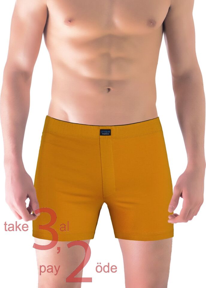 Unique Bosphorus Classic Erkek Boxer Hardal