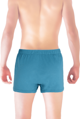 Petrol Yeşili %100 Pamuk Erkek Boxer