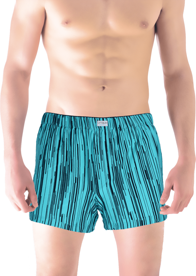 Unique Bosphorus %100 Pamuk Erkek Boxer Turkuaz
