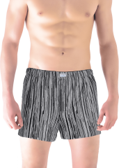 Gri Siyah %100 Pamuk Erkek Boxer