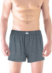 Yeşil Ton Gri Kırçıllı %100 Pamuk Erkek Boxer