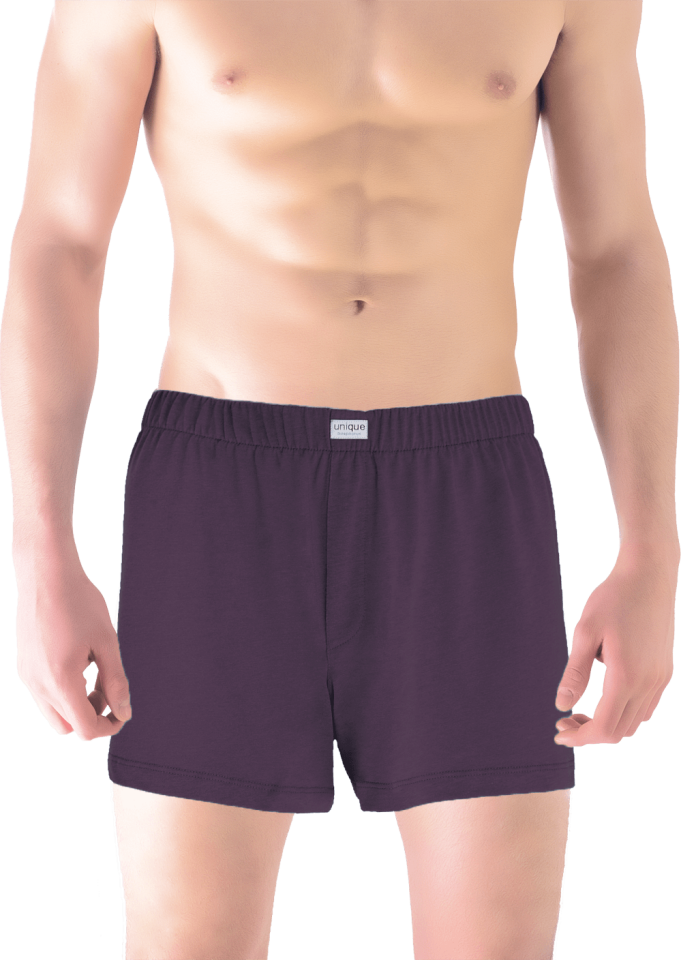 Unique Bosphorus %100 Pamuk Erkek Boxer Mürdüm
