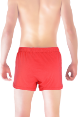 Açık Kırmızı %100 Pamuk Erkek Boxer