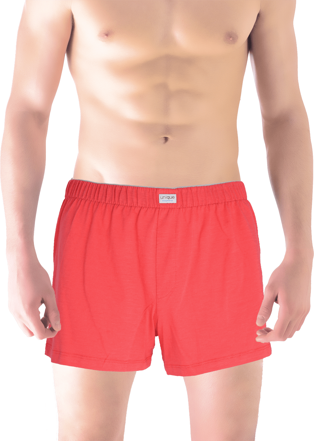 Açık Kırmızı %100 Pamuk Erkek Boxer