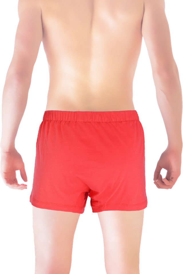 Unique Bosphorus %100 Pamuk Erkek Boxer Açık Kırmızı