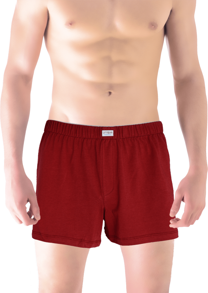 Unique Bosphorus %100 Pamuk Erkek Boxer Bordo