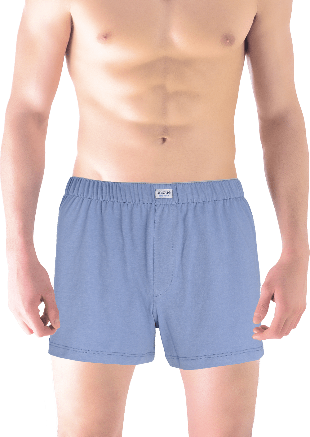 Çelik Mavisi %100 Pamuk Erkek Boxer