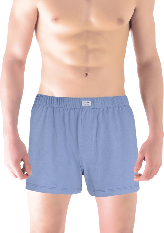 Unique Bosphorus %100 Pamuk Erkek Boxer Çelik Mavisi