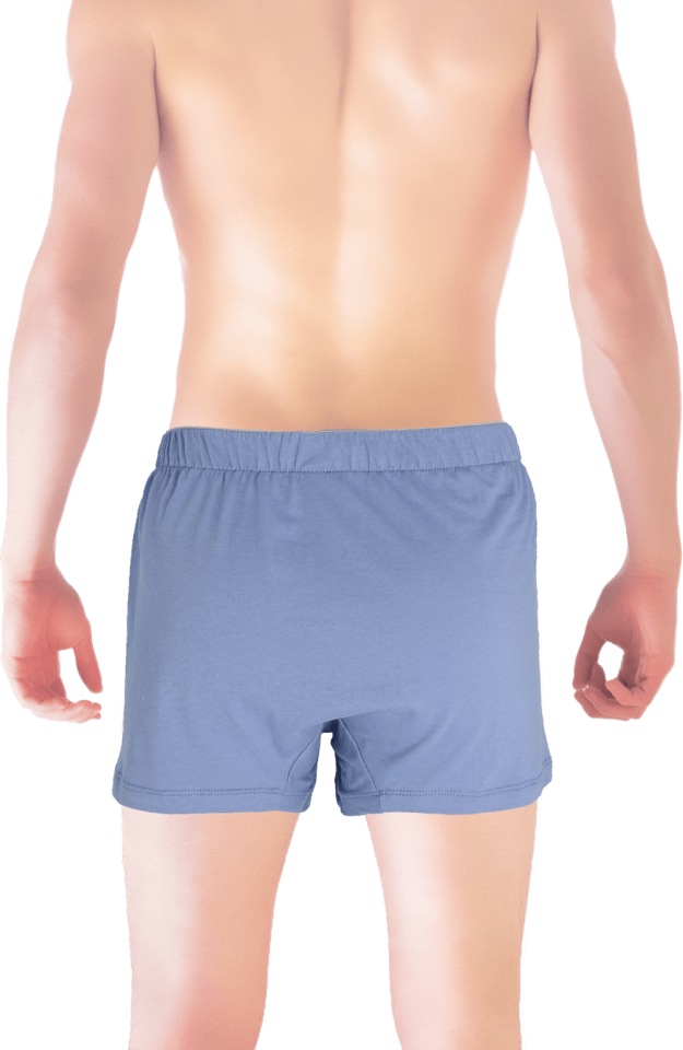 Unique Bosphorus %100 Pamuk Erkek Boxer Çelik Mavisi