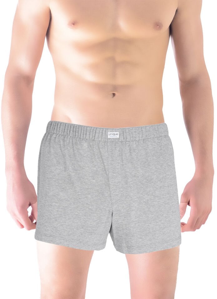 Unique Bosphorus %100 Pamuk Erkek Boxer Açık Gri