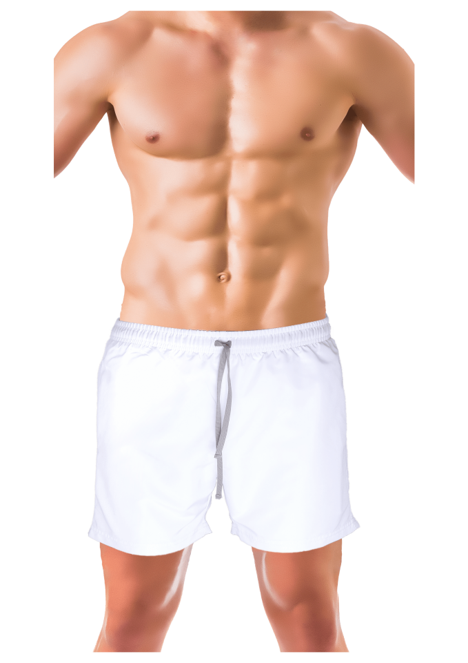 Unique Bosphorus Erkek Mayo Şort  Beyaz