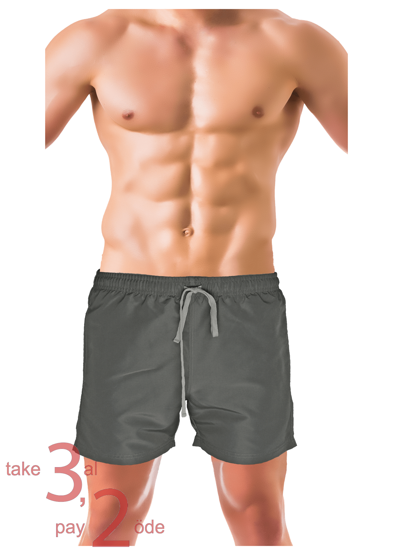 Unique Bosphorus Erkek Mayo Şort Antrasit