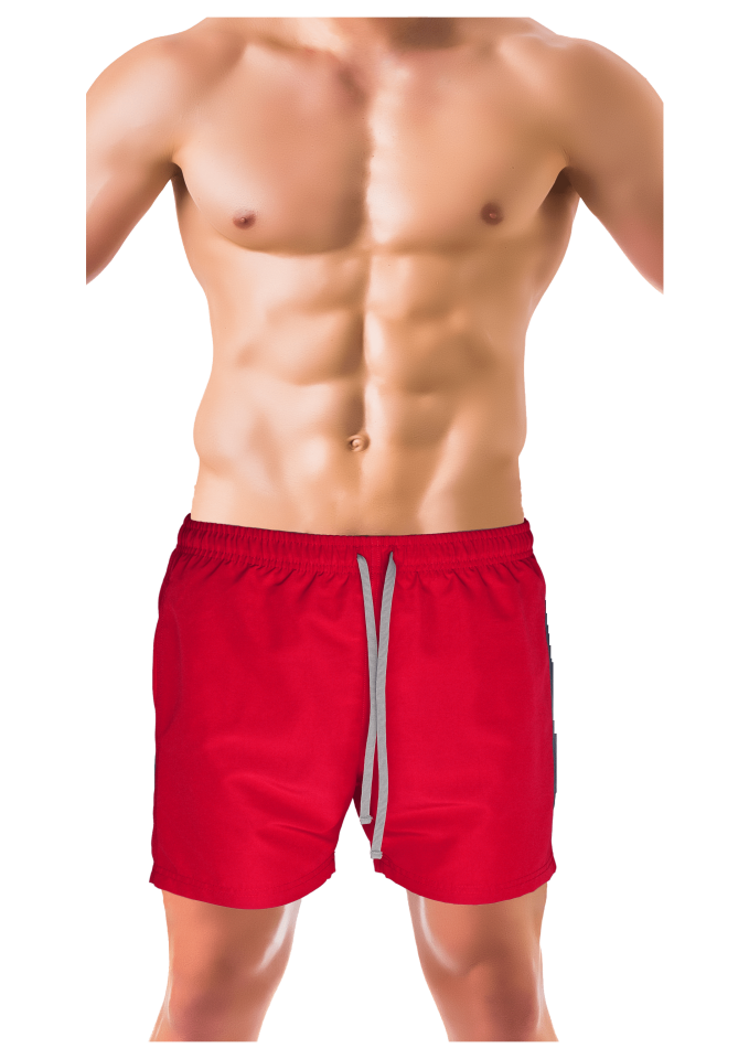 Unique Bosphorus Erkek Mayo Şort Kırmızı