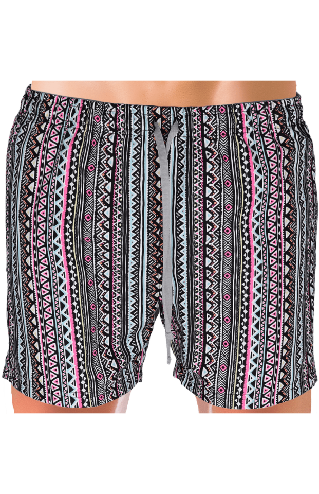 Unique Bosphorus Erkek Mayo Şort Renkli Motif Desenli