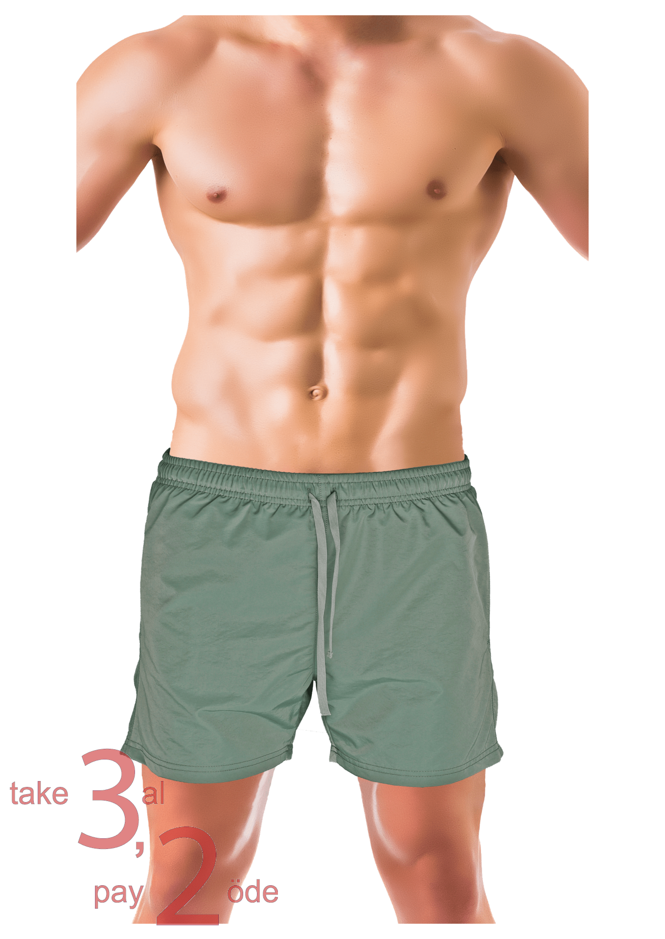 Unique Bosphorus Erkek Mayo Şort Çağla Yeşili