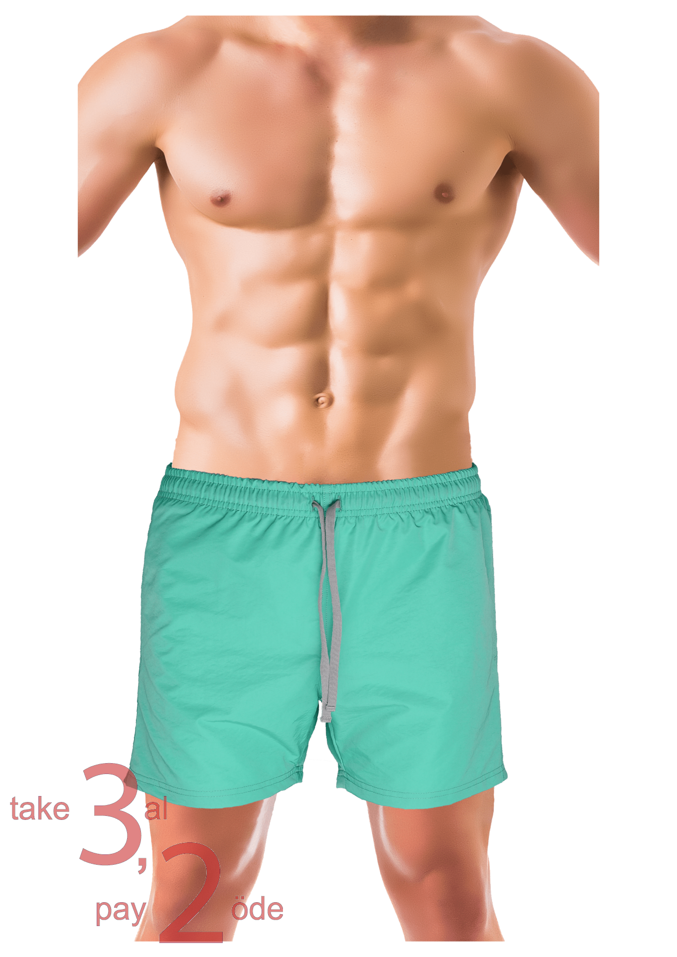 Unique Bosphorus Erkek Mayo Şort Açık Yeşil