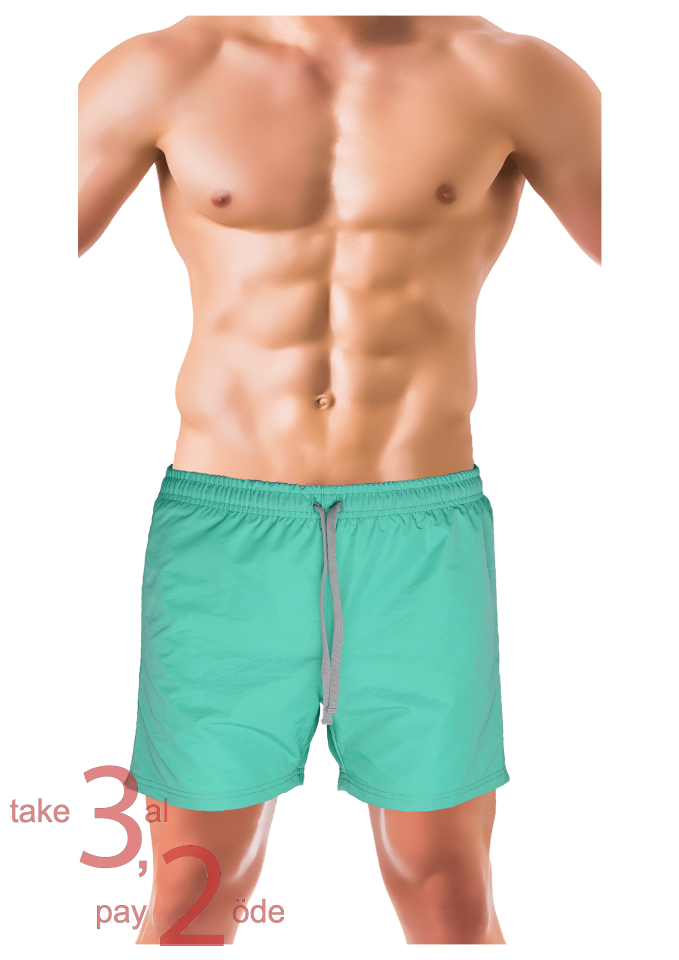 Unique Bosphorus Erkek Mayo Şort Açık Yeşil