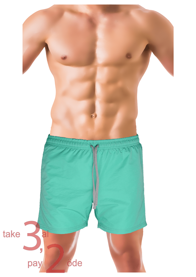 Unique Bosphorus Erkek Mayo Şort Açık Yeşil