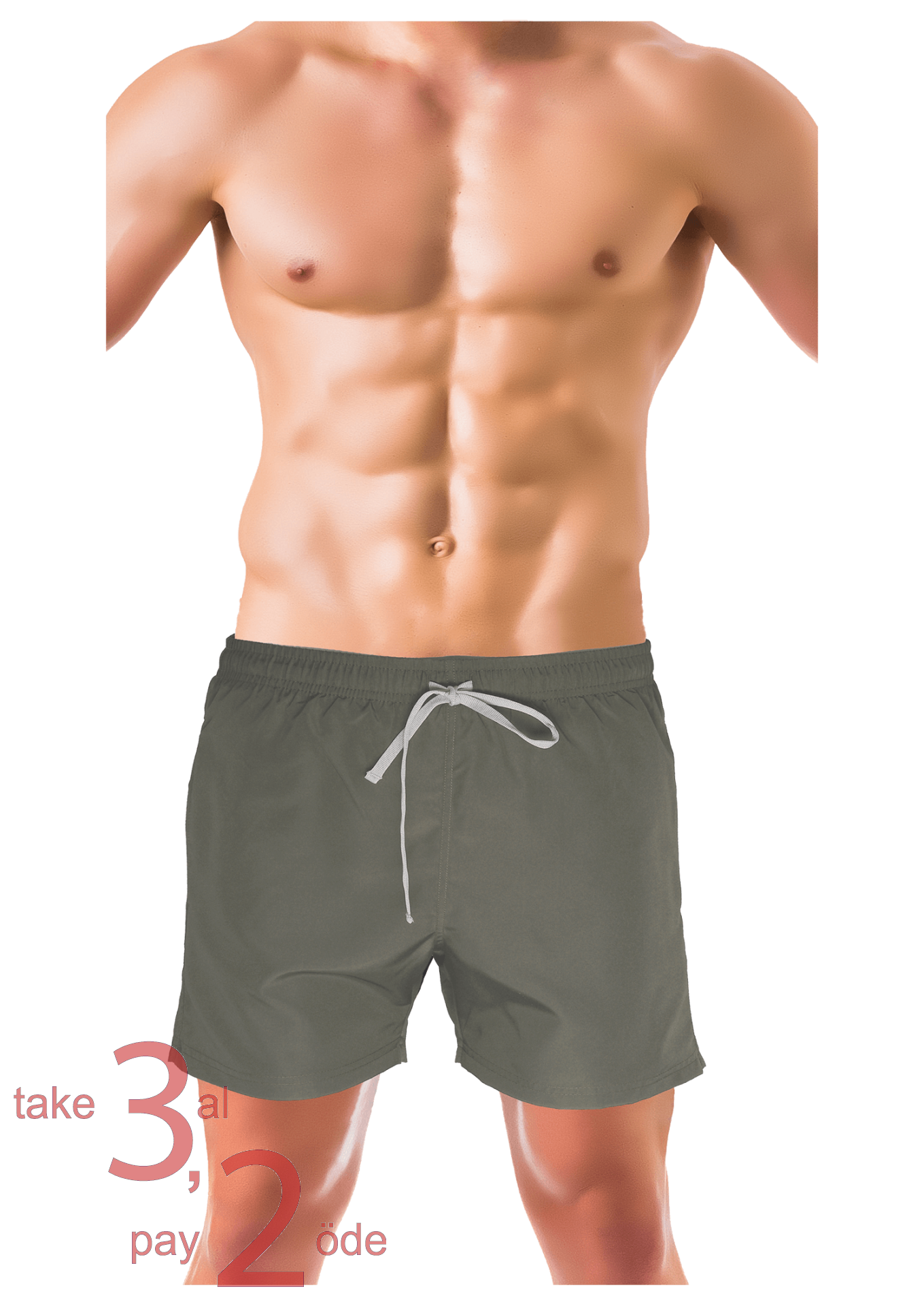 Unique Bosphorus Erkek Mayo Şort Açık Haki