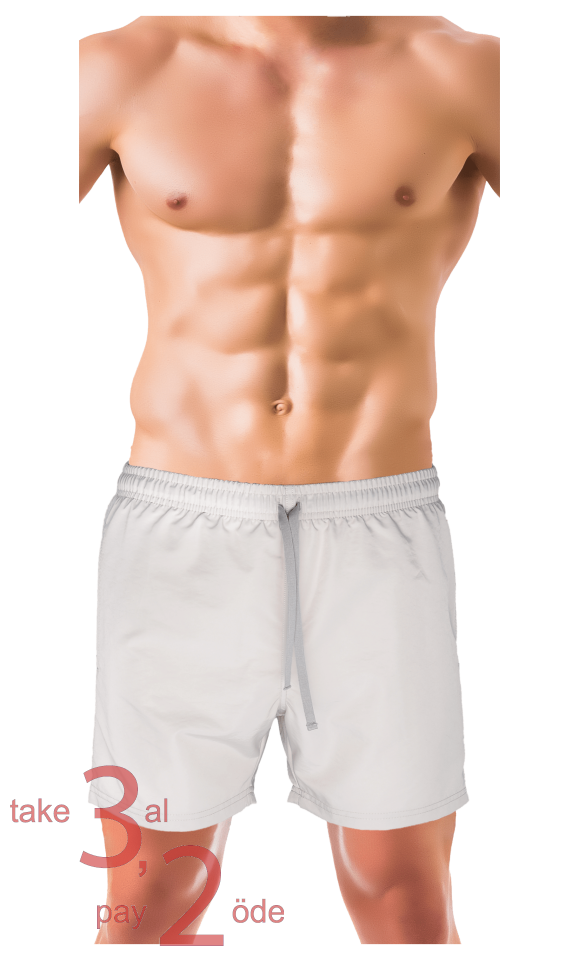 Unique Bosphorus Erkek Mayo Şort Krem Rengi