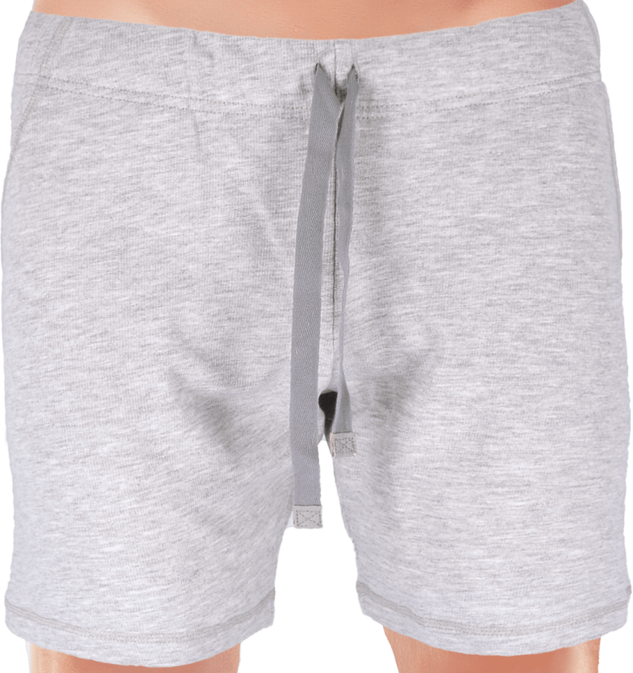 Unique Bosphorus Ribana Erkek Kısa Şort Açık Gri Kırçıllı