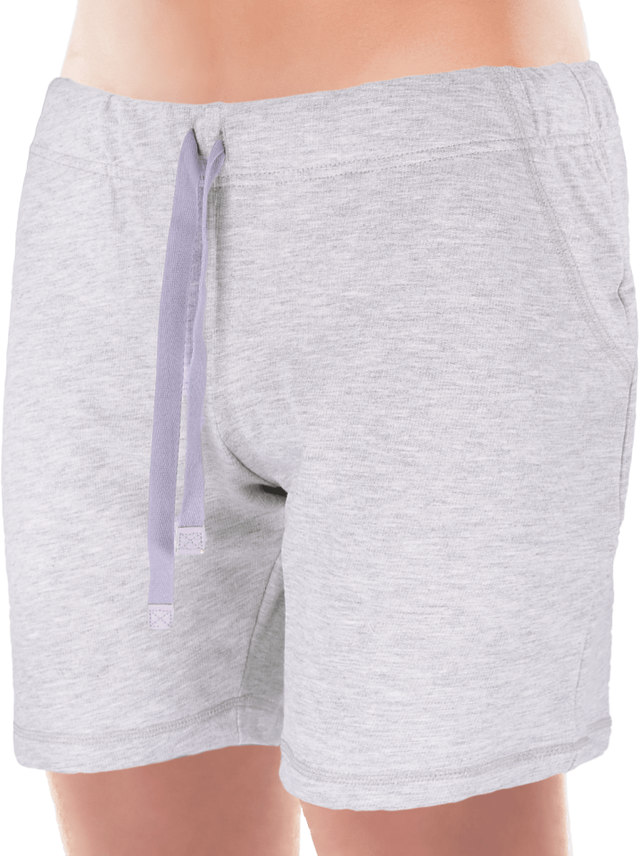 Unique Bosphorus Ribana Erkek Kısa Şort Açık Gri Kırçıllı