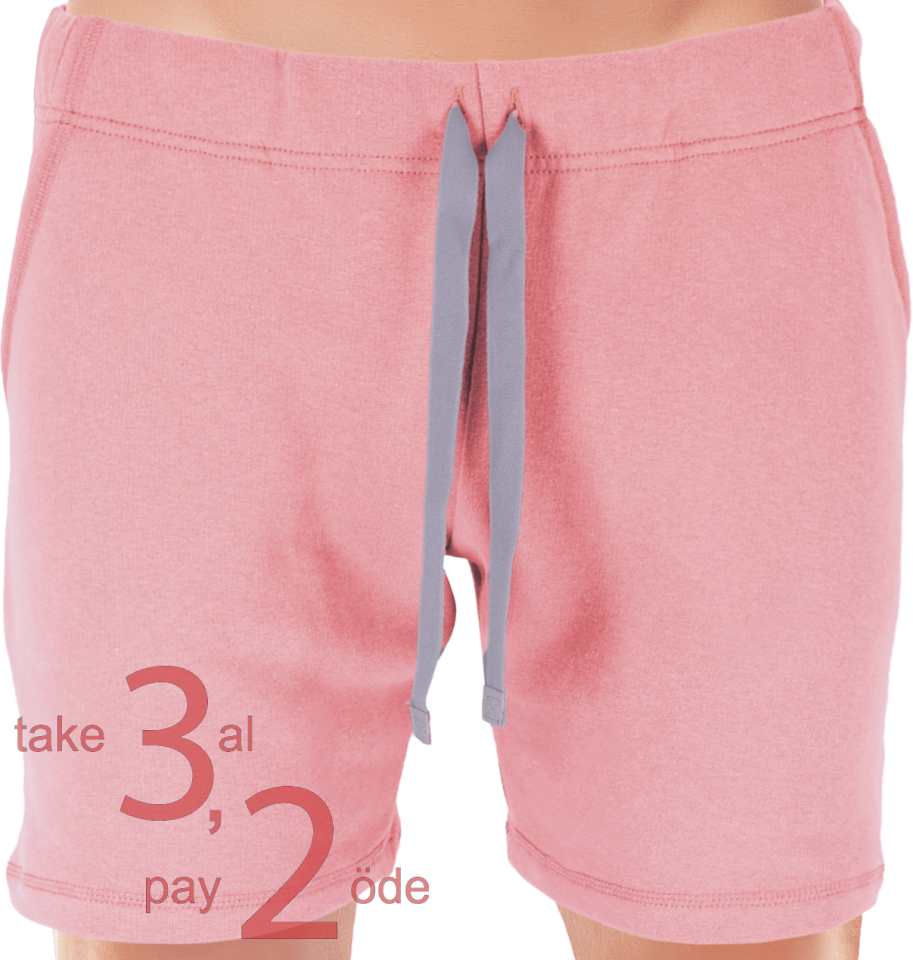 Unique Bosphorus Ribana Erkek Kısa Şort Pembe