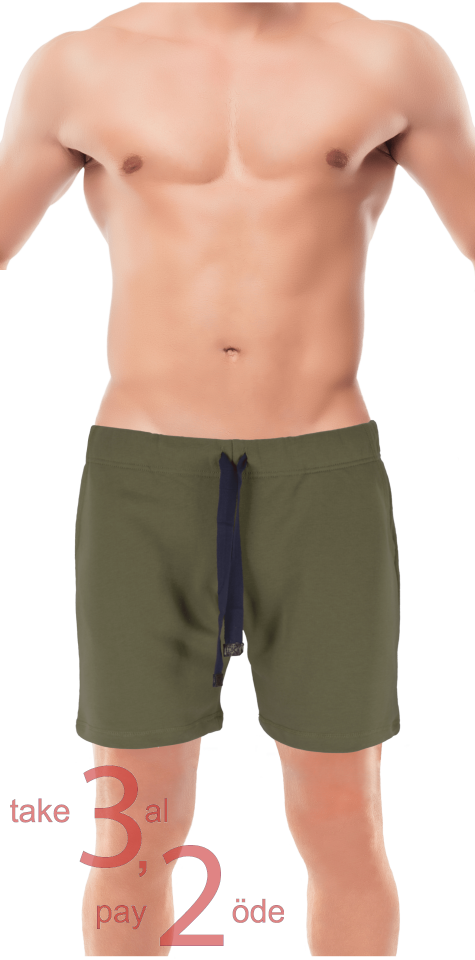 Unique Bosphorus Ribana Erkek Kısa Şort Haki