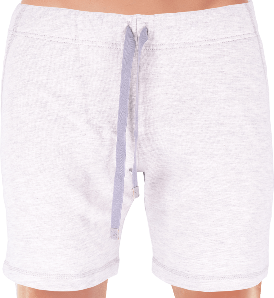 Unique Bosphorus Ribana Erkek Kısa Şort Açık Gri Kırçıllı