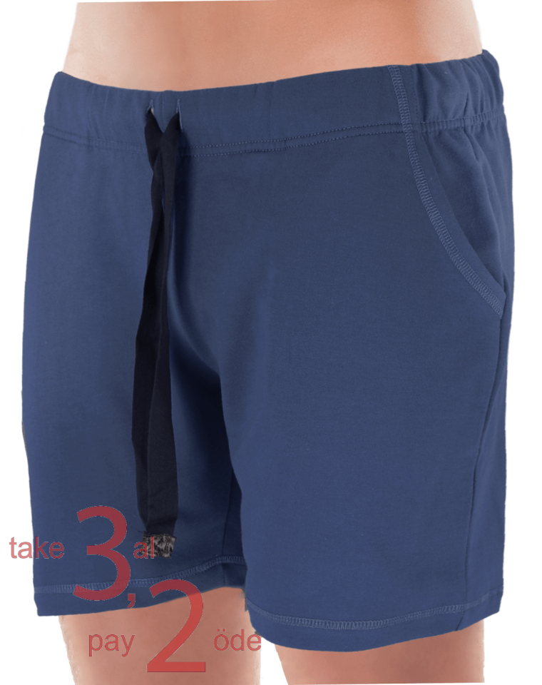 Unique Bosphorus Ribana Erkek Kısa Şort Mavi