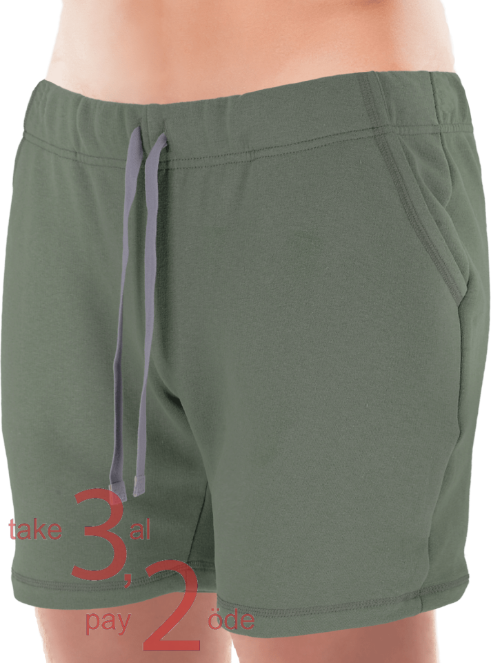 Unique Bosphorus Ribana Erkek Kısa Şort Açık Haki