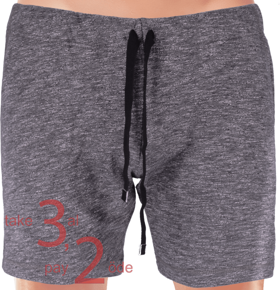 Unique Bosphorus Ribana Erkek Kısa Şort Antrasit Melanj