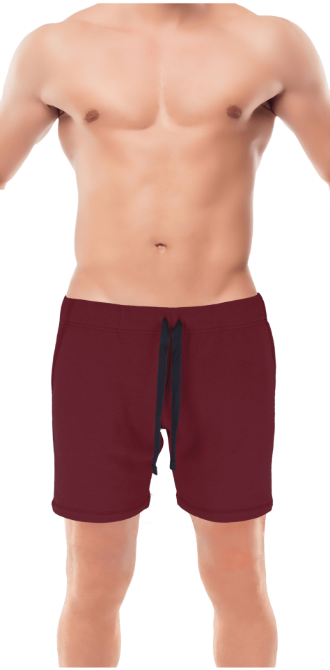 Unique Bosphorus Ribana Erkek Kısa Şort Bordo