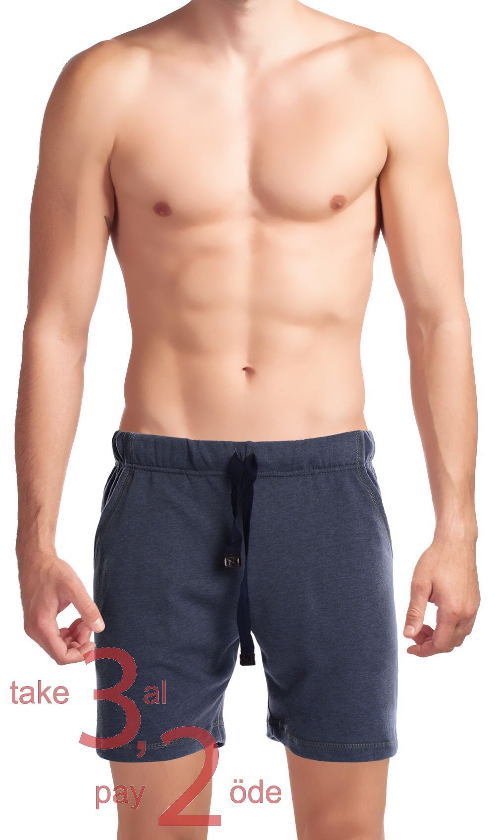 Unique Bosphorus Ribana Erkek Şort Petrol Mavisi