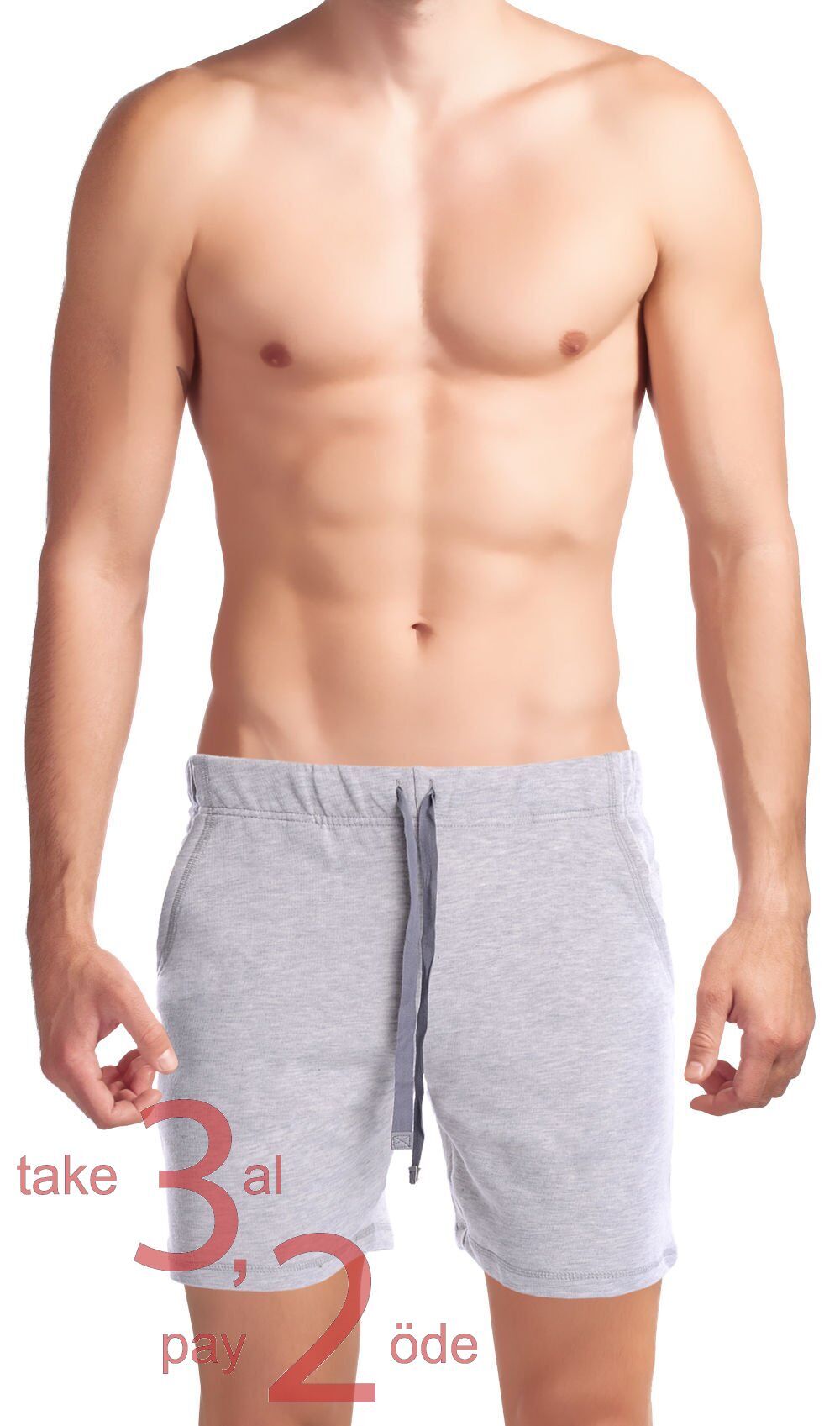 Unique Bosphorus Ribana Erkek Şort Krem