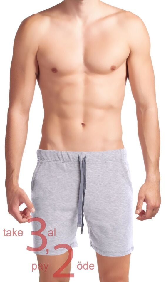 Unique Bosphorus Ribana Erkek Şort Krem