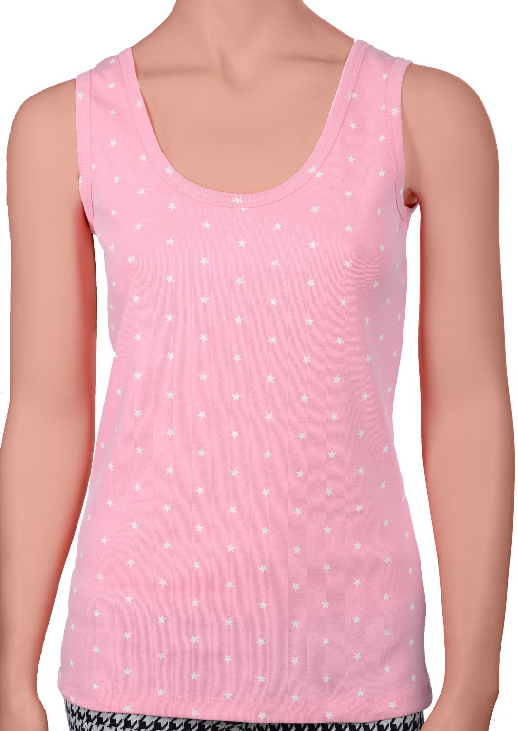 Pembe Renk Kadın Ribana Atlet