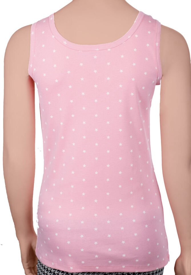 Pembe Renk Kadın Ribana Atlet