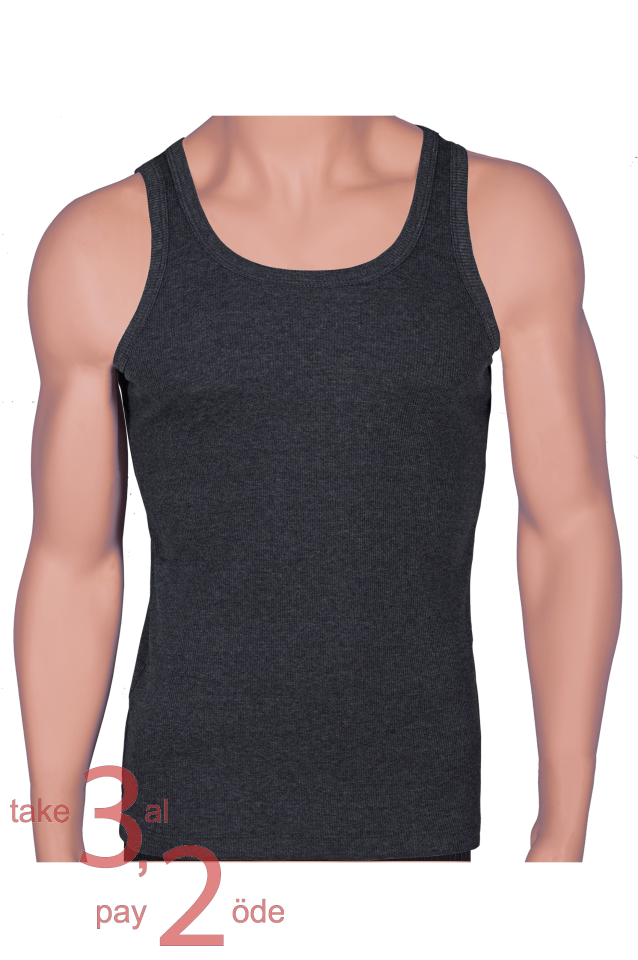 Unique Bosphorus Ribana Erkek Atlet Antrasit Melanj